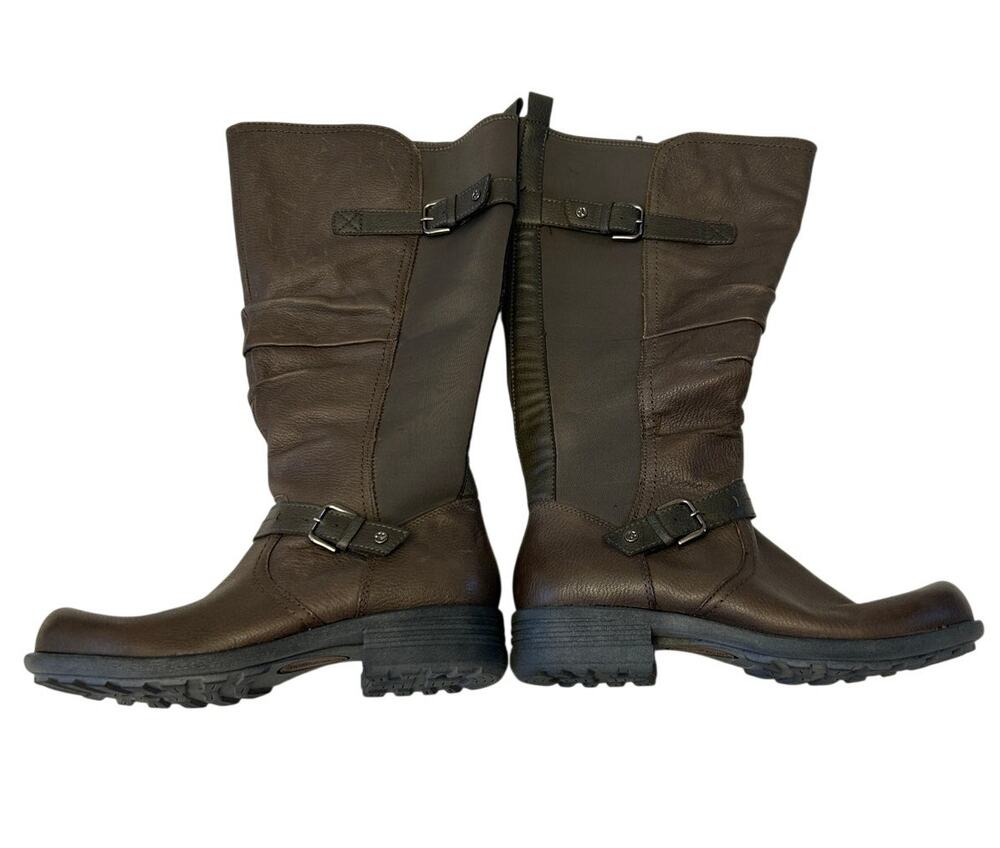 Earth Origins Penelope Women’s Tall Leather Riding Boots Lycra Sz 9 Wide Comfort